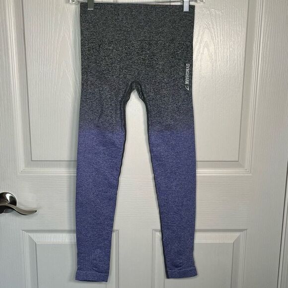 Gymshark Adapt Ombre Seamless Leggings Gray Purple Sz S or M - Picture 6 of 11